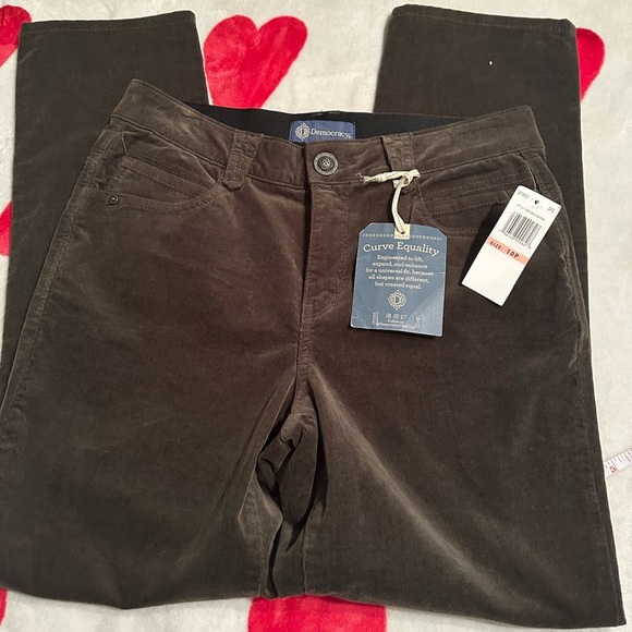 NWT Democracy "Ab"solution® Petite Corduroy Straight Leg Pants - Picture 12 of 14